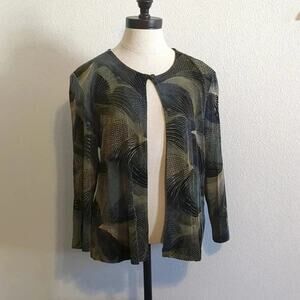Positive‎ Attitude vintage metallic cardigan size 6P